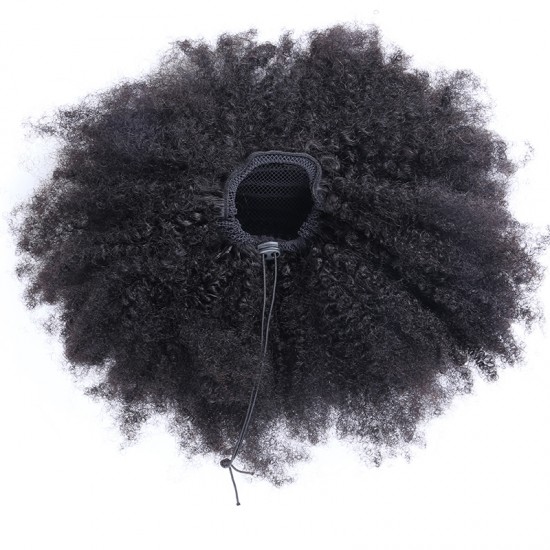 Brazilian Afro Kinky Curly Hair Magic horsetail Wrap Drawstring Around ...