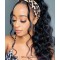 Dolago Loose Wave Human Hair Wigs With Headband Best Headband Wig Natural Hair For Black Women 150% Density Brazilian Half Wigs With Headband Attached African American