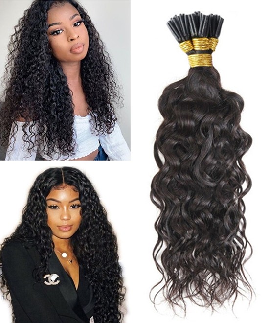 Pelmel horizon geleidelijk Dolago Water Wave Itip Hair Extensions Before And After Best Human Hair I  Tip Extensions For Women 100 pcs High Quality Real Black Hair Itip  Extensions For Sale Wholesale Price Online Store