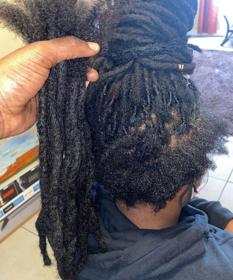 Dolago 3 Pics Loc 4B 4C Afro Kinky Curly Human Braiding Hair Bulk